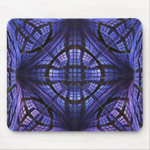 Detrás del fractal Mousepad de los ojos azules