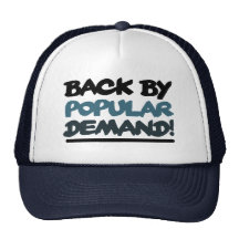 Detrás por demanda popular gorros bordados