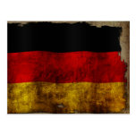 Deutsche Flagge - Weinlese Postkarten