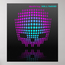 DHdotsSKULLpinstripe Poster