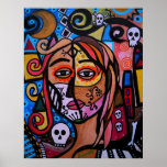 DÍA ABSTRACTO DE LOS CARTELES MUERTOS IMPRESIONES