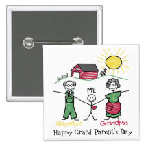 Día con el abuelo - pins