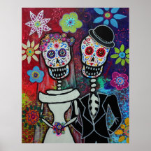 DÍA DE BODA DEL POSTER MUERTO POR PRISARTS