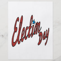 Día de elección tarjetas publicitarias