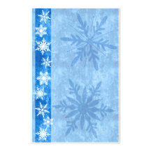Día de fiesta azul del copo de nieve inmóvil  papeleria