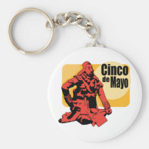 Día de fiesta de Cinco de Mayo Llaveros Personalizados