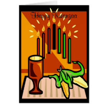 Día de fiesta de Kwanzaa Felicitaciones