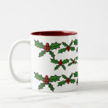 Día de fiesta del acebo tazas de café