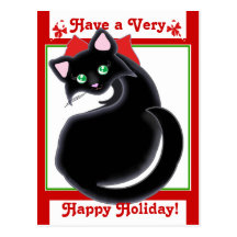 ¡Día de fiesta del gatito de Kiara Toon! Postal