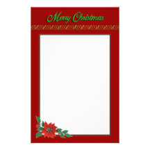 Día de fiesta del navidad inmóvil papelería personalizada