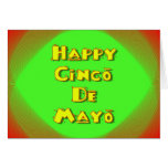 Día de fiesta español mexicano del festival de Cin Tarjetón