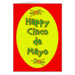 Día de fiesta español mexicano del festival de Cin Tarjeton