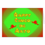 Día de fiesta español mexicano del festival de Cin Felicitación