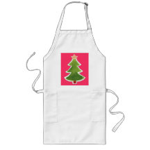 Día de fiesta-Navidad-árbol - delantal