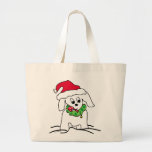 Día de fiesta Totebag del perro del navidad Bolsa De Mano