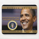 Día de inauguración de presidente Obama conmemorat Tapetes De Ratones