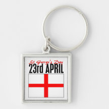 Día de Inglaterra, San Jorge Llavero Personalizado