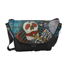Día de la bolsa de mensajero muerta del carrito bolsa de mensajeria 