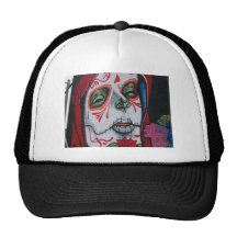 Día de la cabeza muerta gorras de camionero