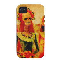 Día de la caja muerta del teléfono de la novia Case-Mate iPhone 4 funda