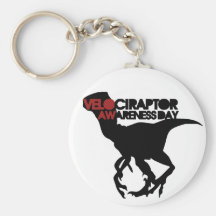 Día de la conciencia del Velociraptor Llavero Personalizado
