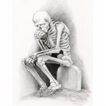 Día de la escultura muerta de la foto del pensador escultura fotografica