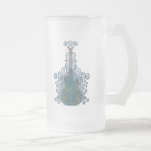 Día de la guitarra muerta taza de café