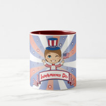 Día de la Independencia Tazas