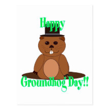 ¡Día de la marmota feliz! Tarjetas Postales