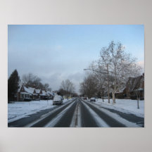 Día de la nieve en la vecindad posters