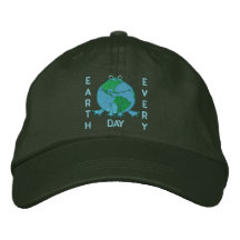 Día de la Tierra ambiental Gorra Bordada