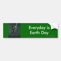 Día de la Tierra Etiqueta De Parachoque