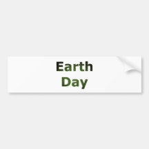 Día de la Tierra Etiqueta De Parachoque