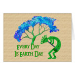 Día de la Tierra Kokopelli Felicitaciones
