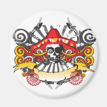 Día de los muertos iman de frigorífico