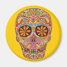 Día de los muertos - imán de frigorifico