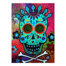DIA DE LOS MUERTOS INVITATION COMUNICADOS PERSONALIZADOS