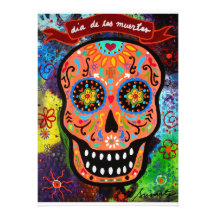 DIA DE LOS MUERTOS INVITATION INVITACIONES PERSONALIZADA