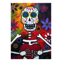 DIA DE LOS MUERTOS INVITATION COMUNICADO PERSONALIZADO