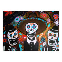 DIA DE LOS MUERTOS INVITATION INVITACION PERSONAL 