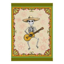 Dia de los Muertos Invitations Anuncios Personalizados