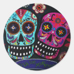 DIA DE LOS MUERTOS PEGATINA REDONDA