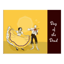 Día de los muertos postal