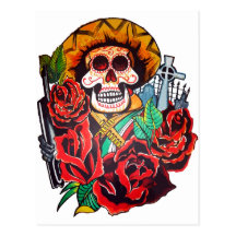dia de los muertos postales