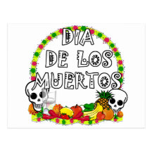 Dia De Los Muertos Tarjeta Postal