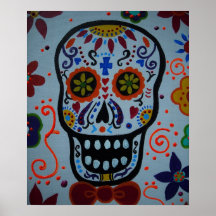 Día de los posters muertos de Calavera