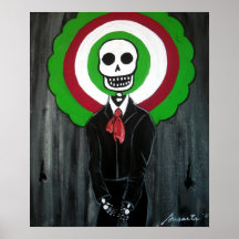Día de los posters muertos del Mariachi