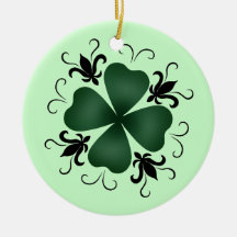 Día de lujo del St Patricks del trébol del victori Ornamentos De Reyes Magos