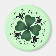 Día de lujo del St Patricks del trébol del victori Imán Para Frigorífico