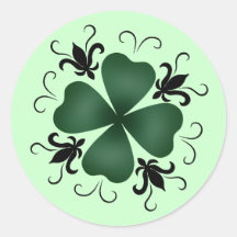 Día de lujo del St Patricks del trébol del victori Pegatina